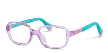 Miraflex MF4041 Kids Purple, Clear glasses - Purple / Clear - Angle View