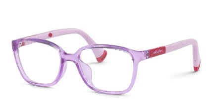 Miraflex MF4042 Kids Purple, Clear glasses - Purple / Clear - Angle View