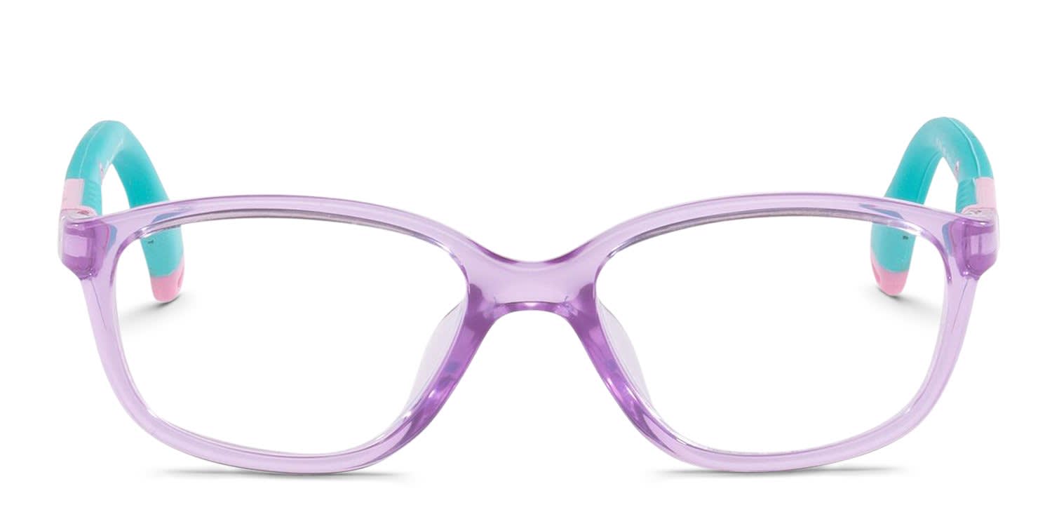 Miraflex MF4043 Kids Purple, Clear glasses - Purple / Clear - Frontal View