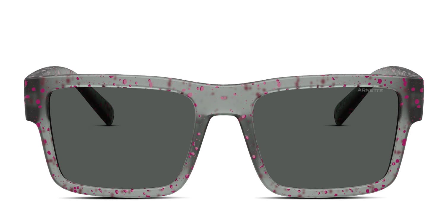 Arnette AN4344 Omgee Clear, Gray, Pink glasses - Clear / Gray / Pink - Frontal View