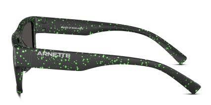 Arnette AN4344 Omgee Black, Green glasses - Black / Green / Gray - Side View