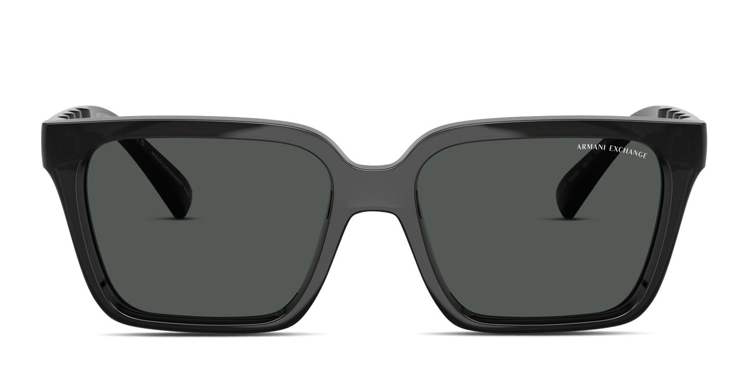 Armani Exchange AX4147S Gray, Black glasses - Gray / Black - Frontal View
