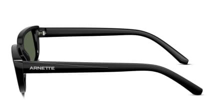 Arnette AN4348 Jet Black glasses - Black / Green - Side View