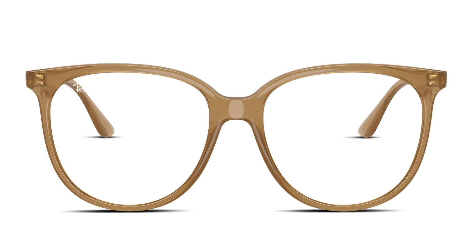 Ray-Ban RX4378V Brown glasses - Brown - Frontal View