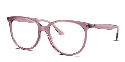 Ray-Ban RX4378V Purple glasses - Purple - Angle View