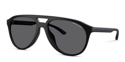 Armani Exchange AX4156SU Black, Gray glasses - Black / Gray - Angle View