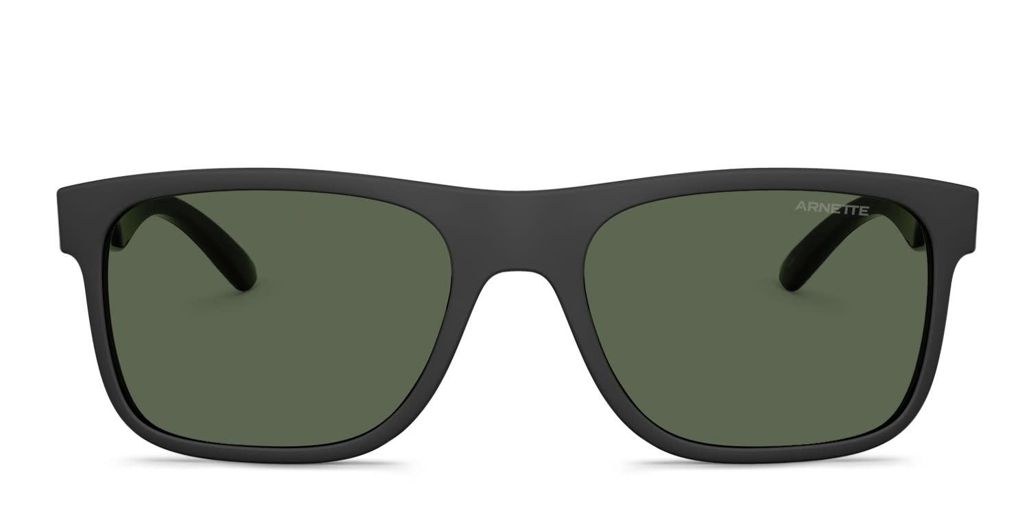 Arnette AN4341 Khim Black, Green glasses - Black / Green - Frontal View