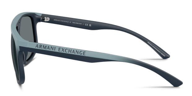 ムクSAR アビスアイ Armani Exchange AX4161SU blue frame with dark blue lenses. Lenses