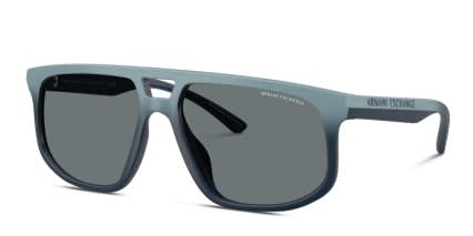 Armani Exchange AX4161SU Blue glasses - Blue - Angle View