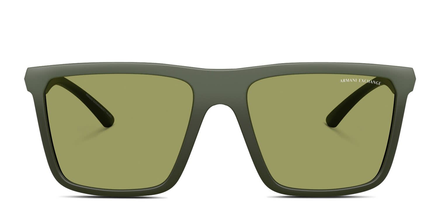 Armani Exchange AX4162SU green frame with green lenses. Lenses