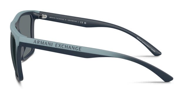 Armani Exchange AX4162SU blue frame with dark blue lenses. Lenses