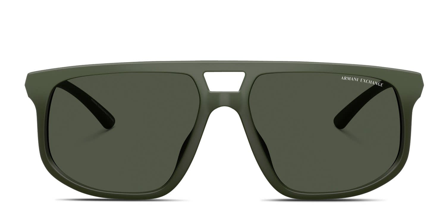 Armani Exchange AX4161SU green frame with dark green polarized