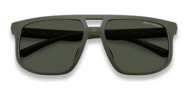 Armani Exchange AX4161SU green frame with dark green polarized
