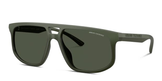 Armani Exchange AX4161SU green frame with dark green polarized