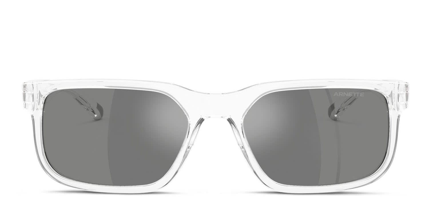 Arnette AN4372 Clear, Gray, Silver glasses - Clear / Gray / Silver - Frontal View