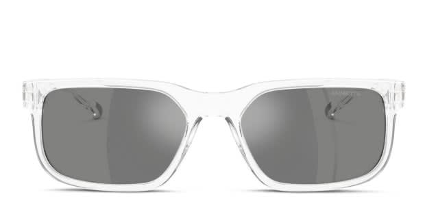 Arnette AN4372 clear frame with grey mirrored silver lenses