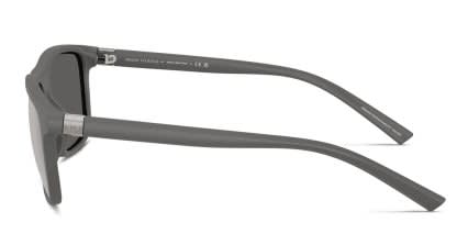 Armani Exchange AX4167SU Gray, Silver glasses - Gray / Silver - Side View