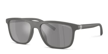 Armani Exchange AX4167SU Gray, Silver glasses - Gray / Silver - Angle View