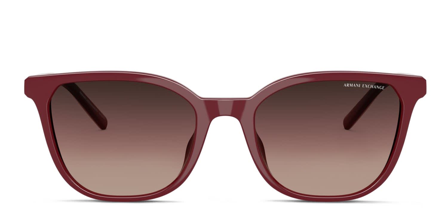Armani Exchange AX4158S red frame with gradient brown lenses