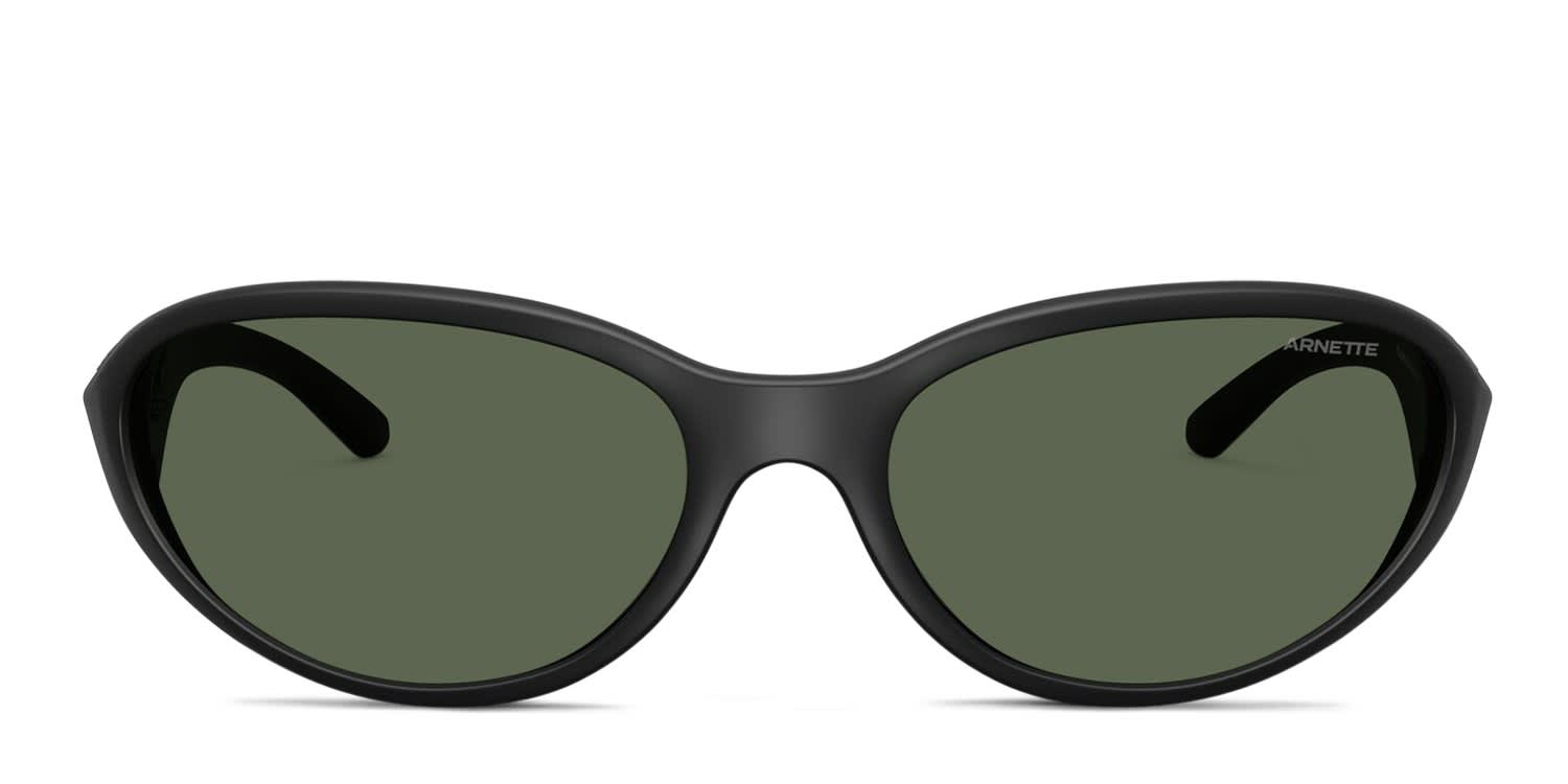 Arnette AN4368 Raven black frame with dark green lenses. Lenses