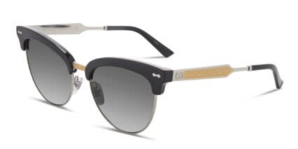 Gucci GG0055S Black w/Silver glasses - Black / Silver - Angle View