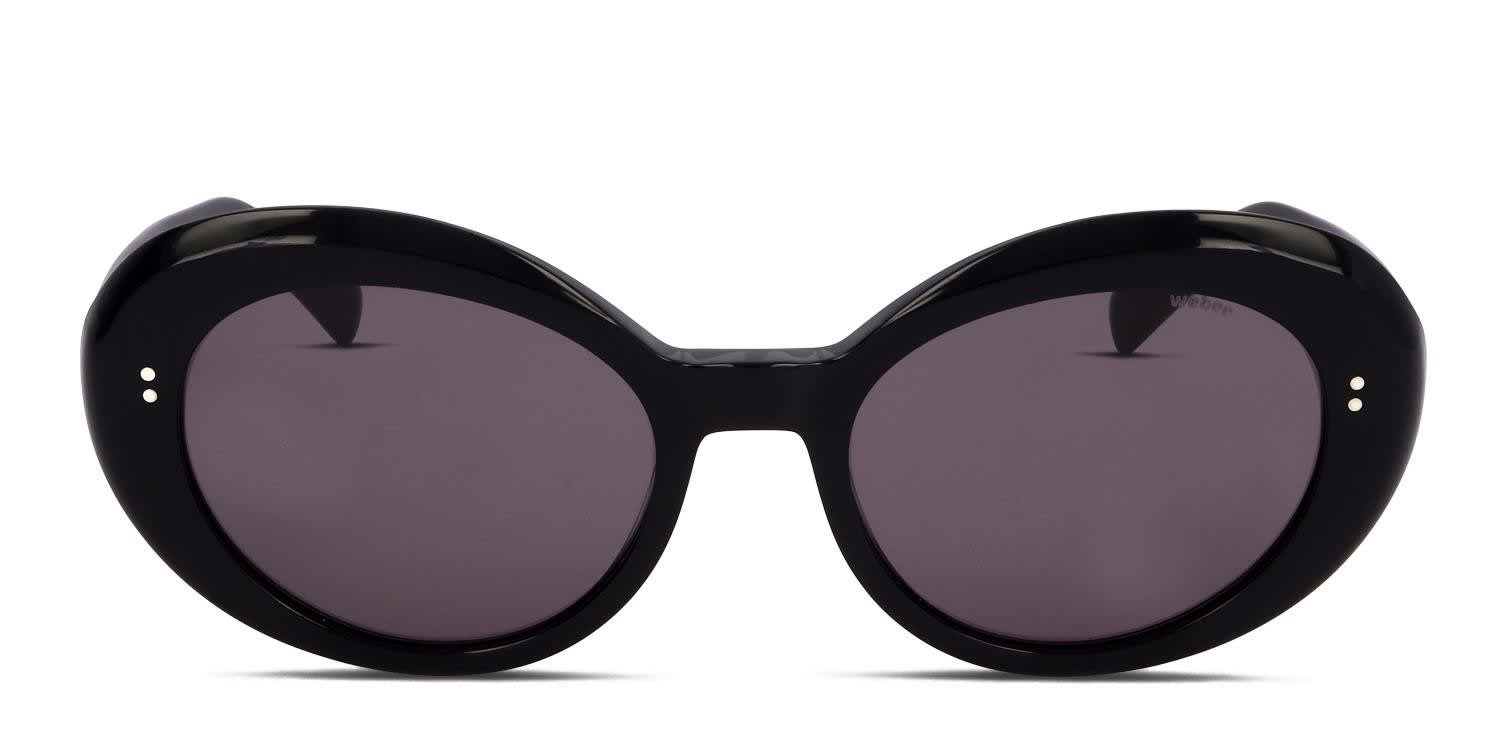 Webee Marigold Shiny Black glasses - Shiny Black - Frontal View