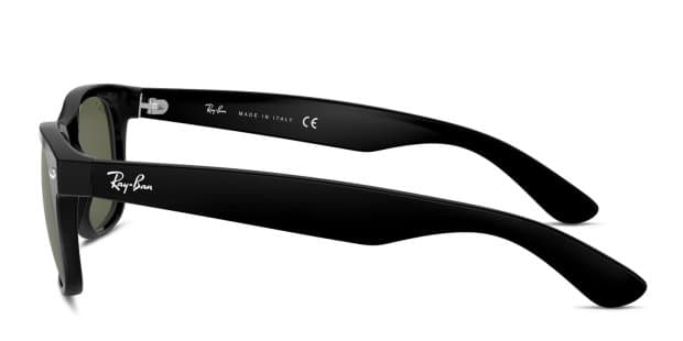 Ray-Ban 2132 Wayfarer Shiny Black Prescription Sunglasses - 50