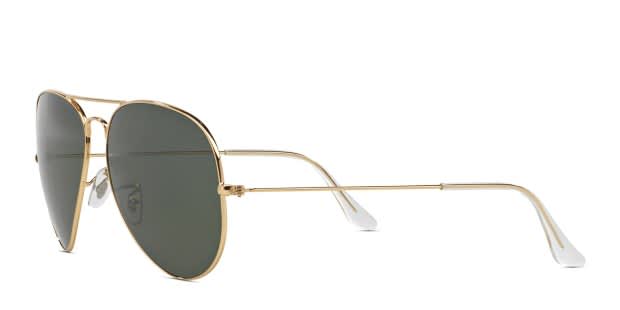 Ray-Ban RB3025 Aviator Large Metal Gold, Clear Sunglasses Ray-Ban RB3025 Aviator Large Metal Gold, Clear Sunglasses