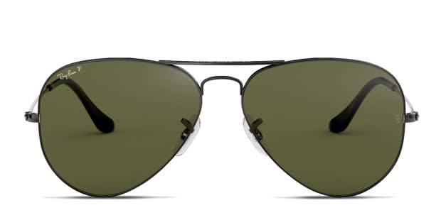 LIKE NEW RayBan Black Aviator RB3025 Sunglasses Men and Women Ray-Ban Aviator Total Black Polarized 58 mm Sunglasses  main image 4