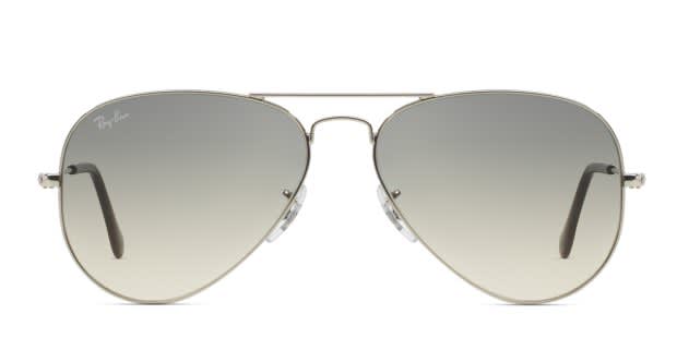 Ray-Ban RB3025 Aviator Large Metal Silver, Black Sunglasses