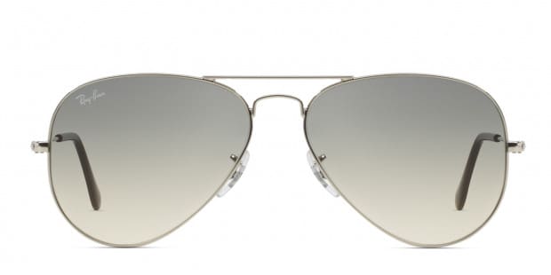 Ray-Ban RB3025 Aviator Large Metal Silver, Black Sunglasses