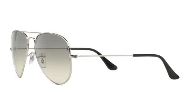 Ray-Ban RB3025 Aviator Large Metal Silver, Black Sunglasses