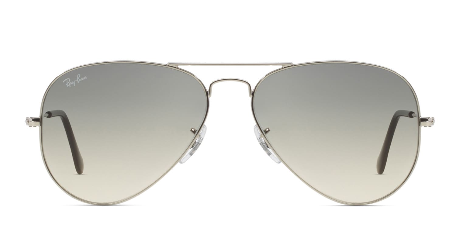 Ray-Ban RB3025 Aviator Large Metal Silver, Black Sunglasses