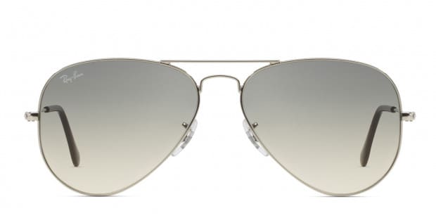 Ray-Ban RB3025 Aviator Large Metal Silver, Black