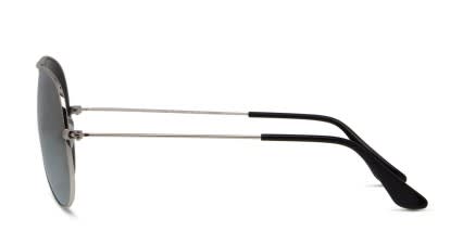 Ray-Ban RB3025 Silver w/Olive glasses - Green / Silver - Side View