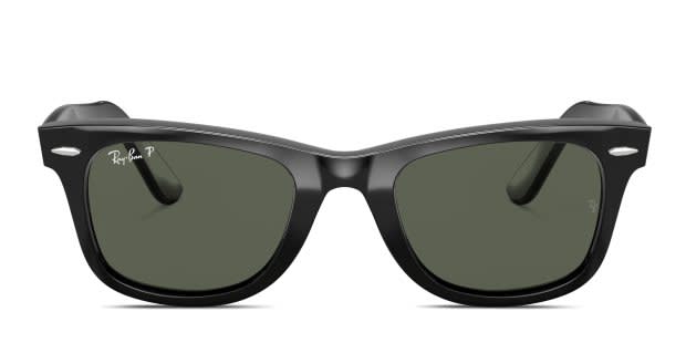 Ray-Ban 2140 Wayfarer Classic Large Black w/Green Polarized