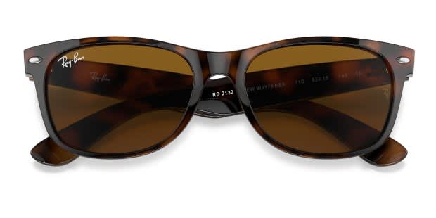 Ray-Ban 2132 New Wayfarer Brown, Tortoise Prescription Sunglasses