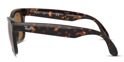 Ray-Ban RB4105 Foldable Wayfarer Large Tortoise glasses - Tortoise - Side View