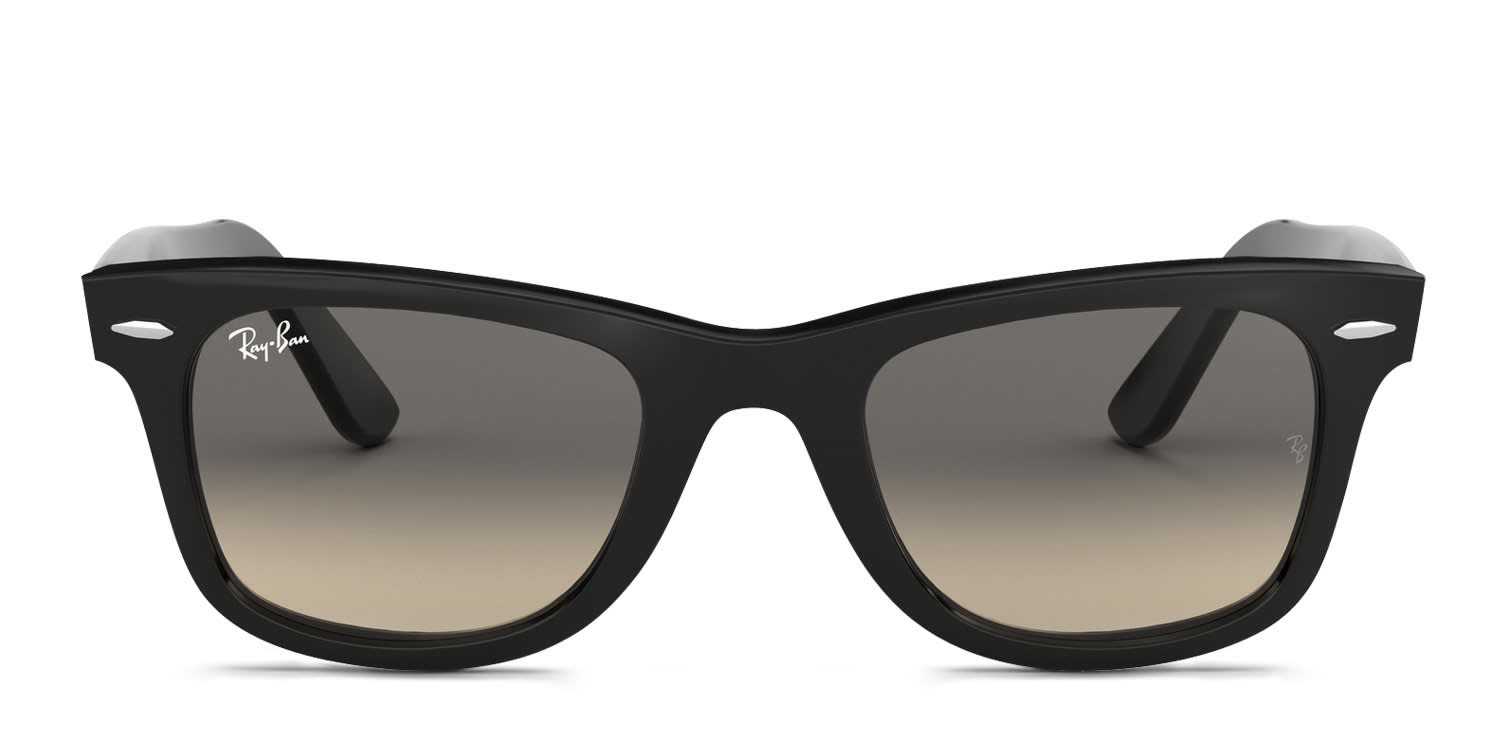 Ray-Ban RB2140 Wayfarer Black, Gray glasses - Black / Gray - Frontal View
