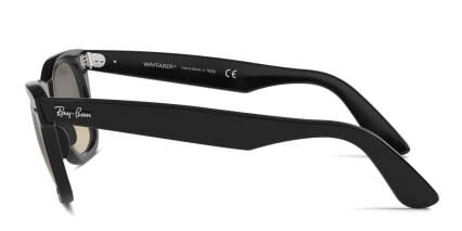 Ray-Ban RB2140 Wayfarer Black, Gray glasses - Black / Gray - Side View