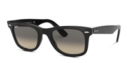 Ray-Ban RB2140 Wayfarer Black, Gray glasses - Black / Gray - Angle View