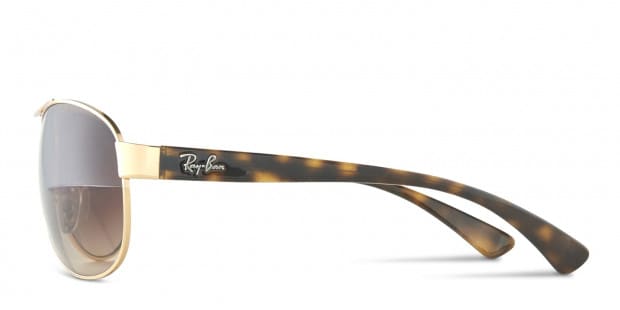 The Ray Ban 3386 features a stylish tear shaped frame inspired by the classic aviator frames. With its ornate double bridge and sturdy acetate crafted tortoiseshell arms it exudes a sense of the high ...