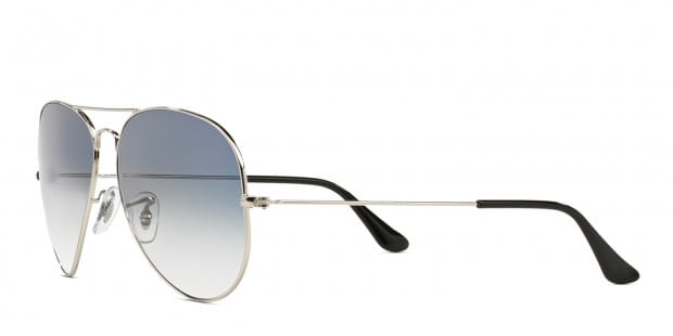 Ray-Ban RB3025 Aviator Large Metal Silver, Blue, Black Sunglasses