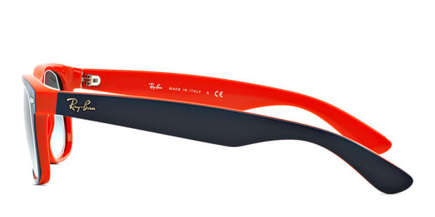 Ray Ban RB2132 New Wayfarer Blue Orange Sunglasses