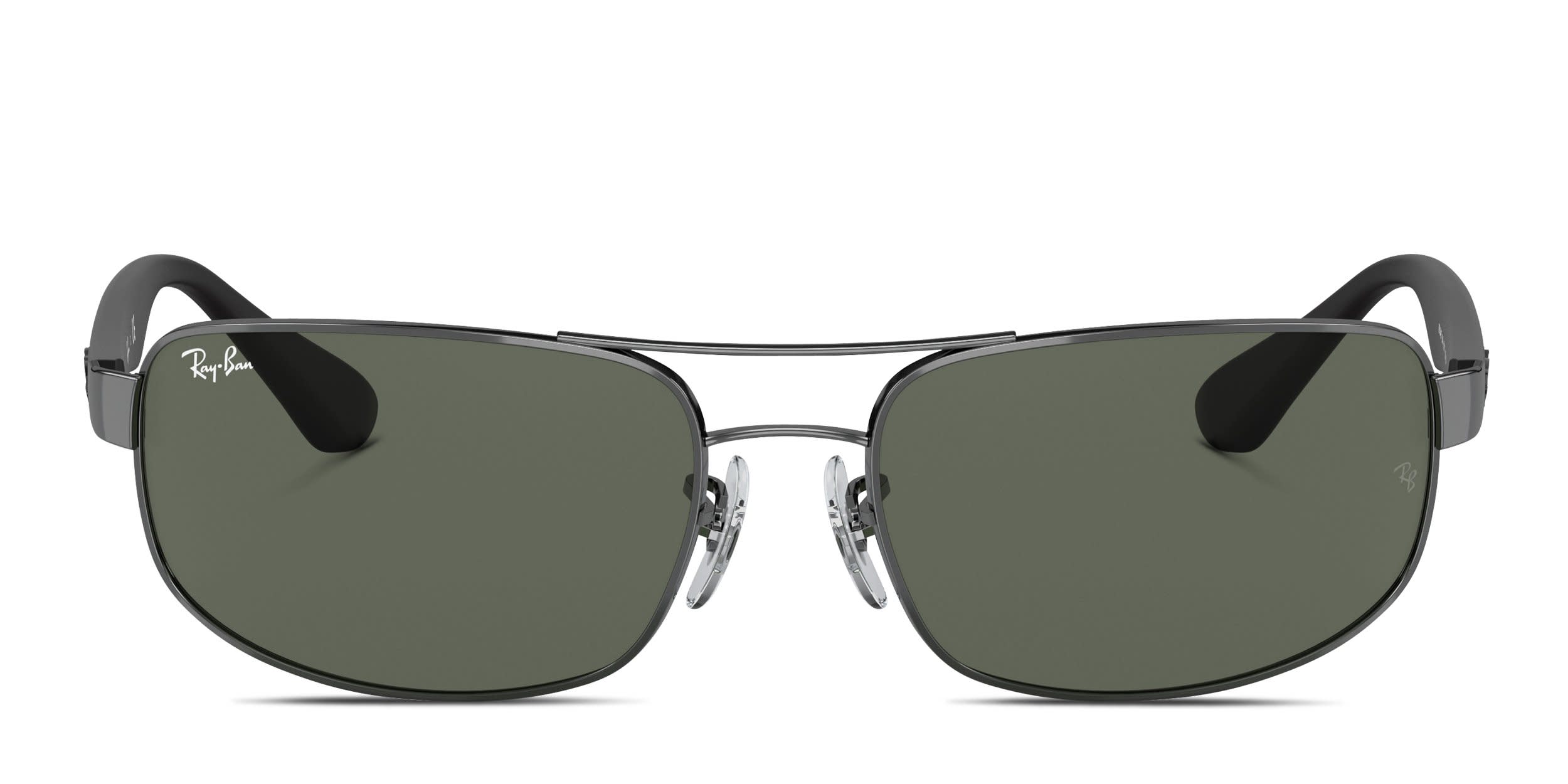 Armani Exchange AX2059S gray frame with dark green lenses. Lenses