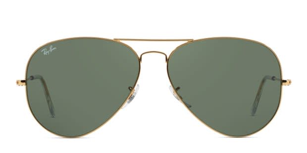 Ray-Ban RB3026 Gold, Green Prescription Sunglasses - 50% Off  display picture 3