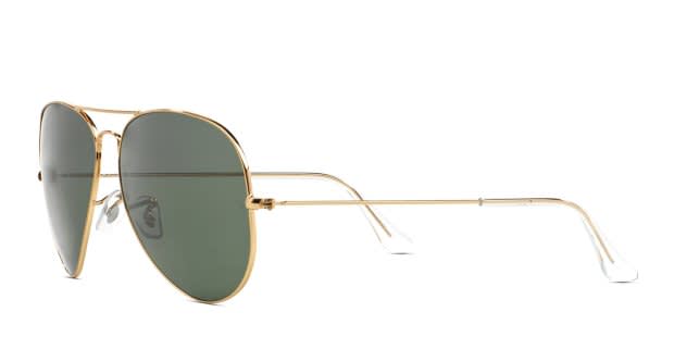 Ray-Ban RB3026 Gold, Green Prescription Sunglasses - 50% Off  display picture 3