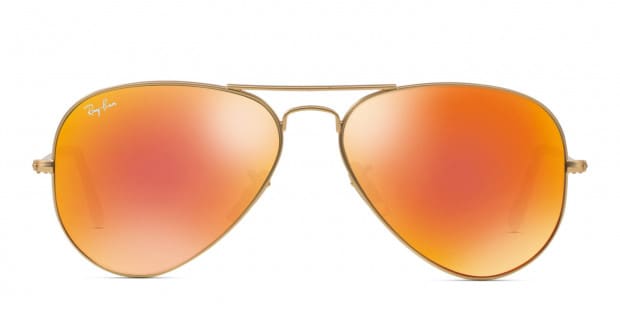 ✨美品✨Ray-Ban RB3025 Aviator Large l Ray-Ban RB3025 Aviator Large Metal Gold, Orange, Red Sunglasses