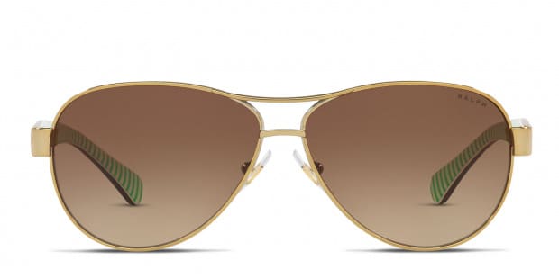 Ralph Lauren RA4096 gold frame with gradient brown Lenses - Main Image