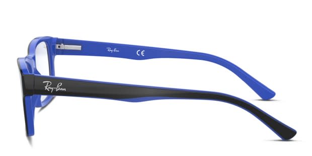 Ray-Ban RX5268 Black, Blue - side profile view